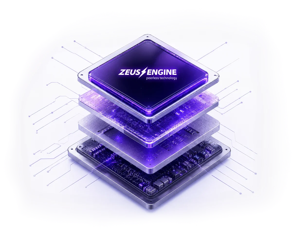 Chip ZeusEngine — plataforma proprietária
